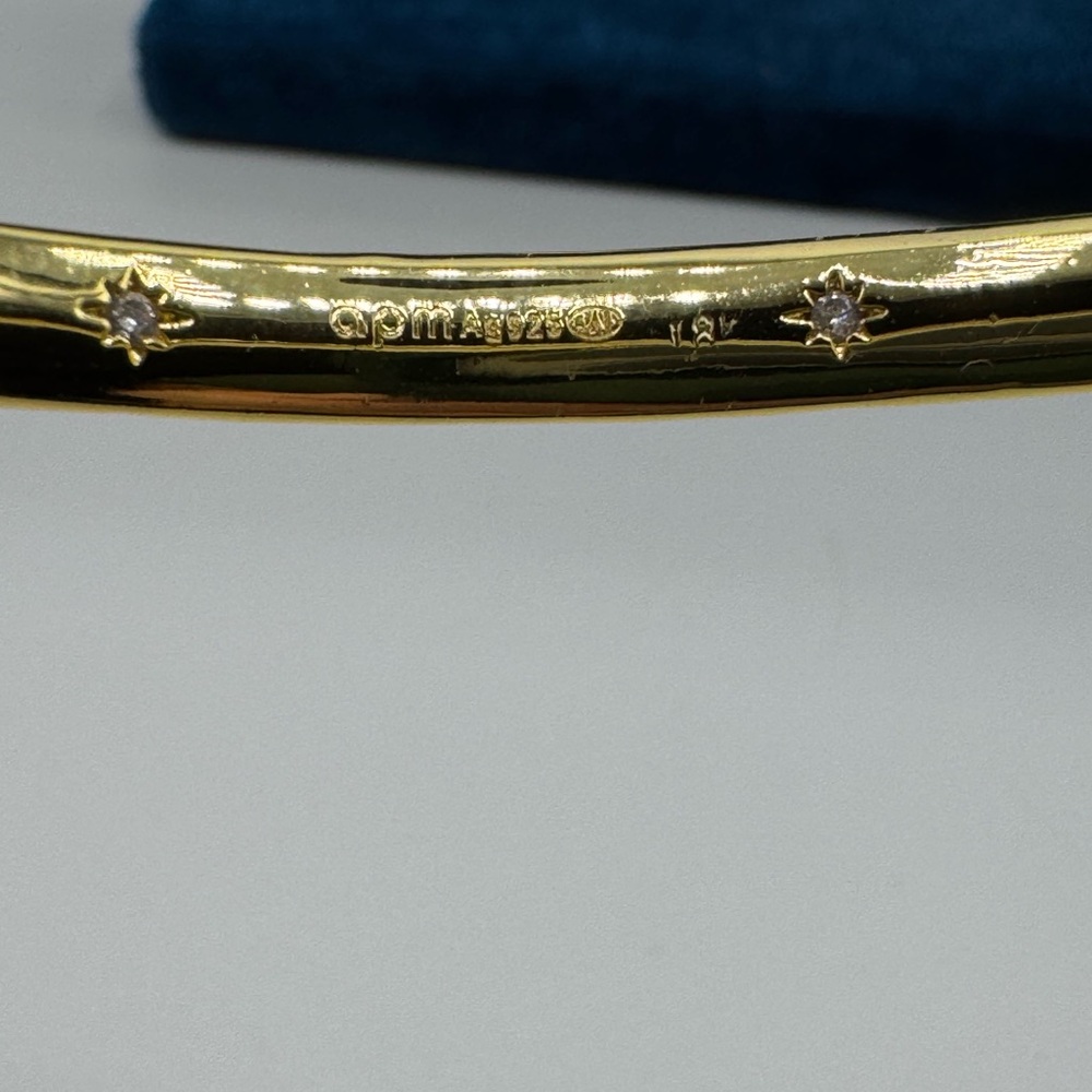 apm 18k Gemstone Bangle - Picture 9 of 9